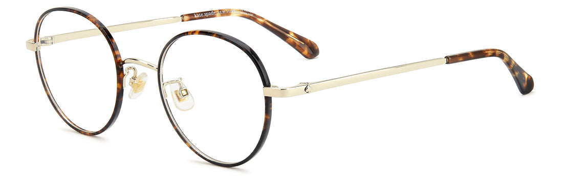 Gafas graduadas kate spade helka/n/fj 2ik havana round femenino talla 49mm - Vista principal