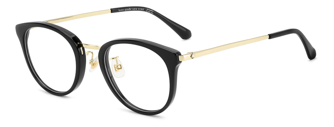 Gafas graduadas kate spade irma/n/fj 807 negro round femenino talla 49mm - Vista principal