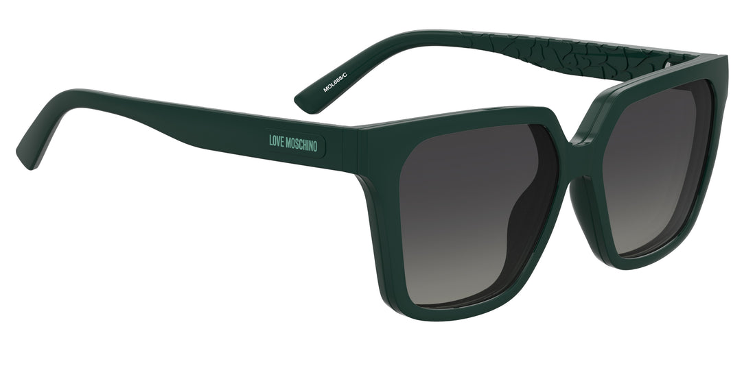 Occhiali da sole moschino love mol688/c 1ed lb verde square femenino taglia 55mm - Vista dettagliata
