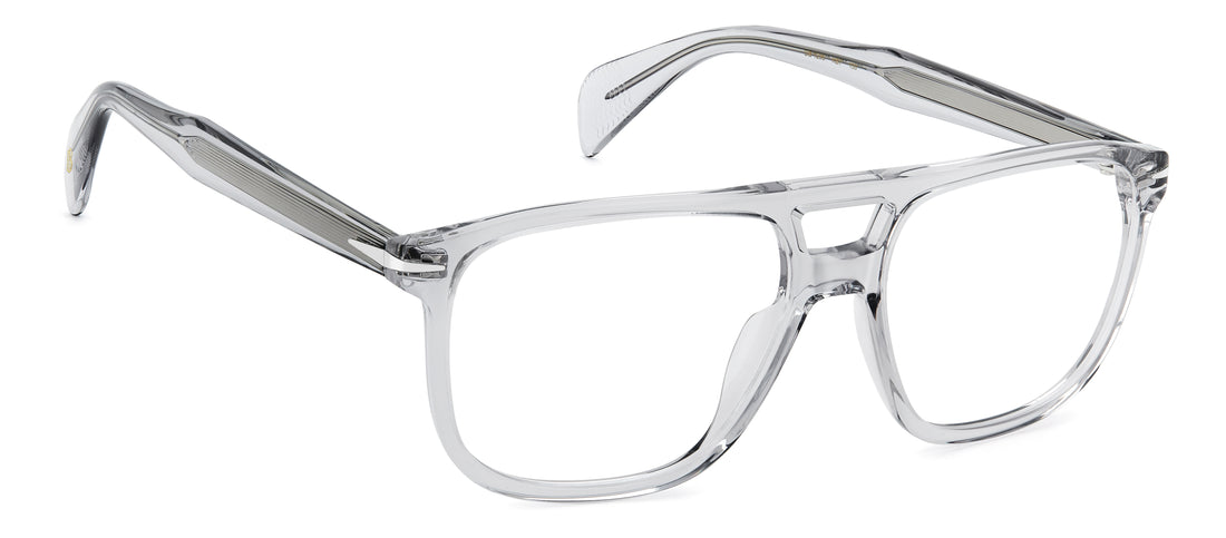Brillen david beckham db 1235 kb7 gris rectangular masculino größe 55mm - Detailansicht