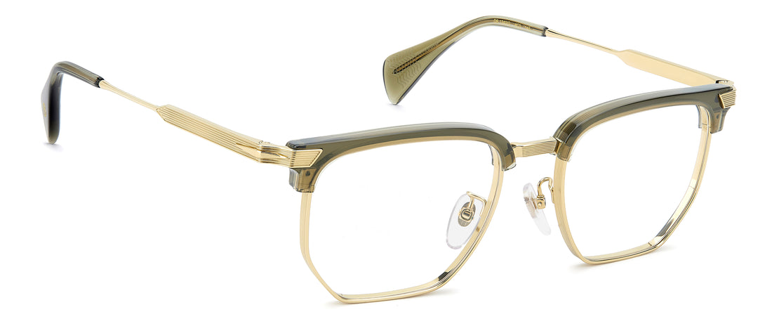 Brillen david beckham db 1240/g 4c3 verde rectangular masculino größe 53mm - Detailansicht