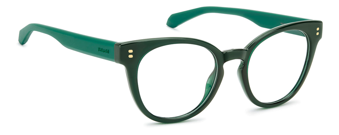 Gafas graduadas polaroid pld d592 1ed verde cat eye femenino talla 51mm - Vista de detalle