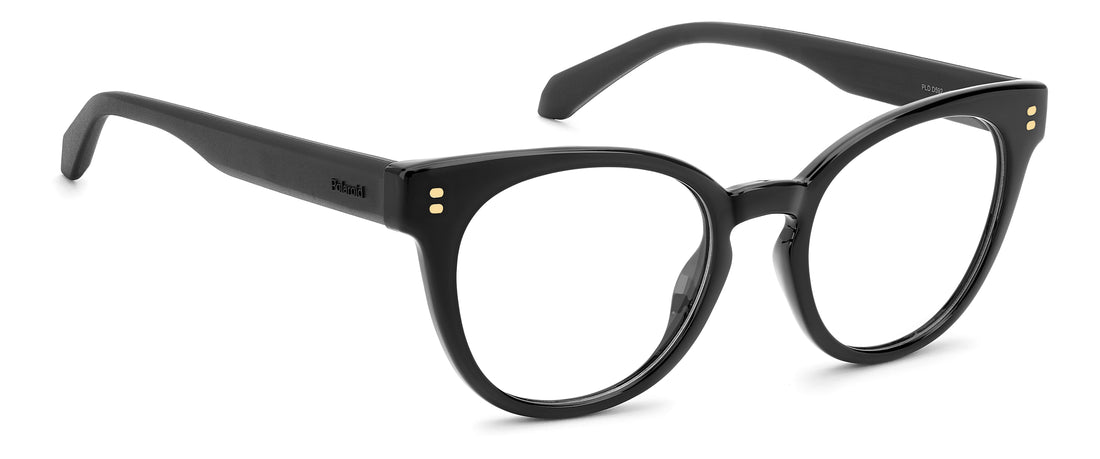 Gafas graduadas polaroid pld d592 807 negro cat eye femenino talla 51mm - Vista de detalle