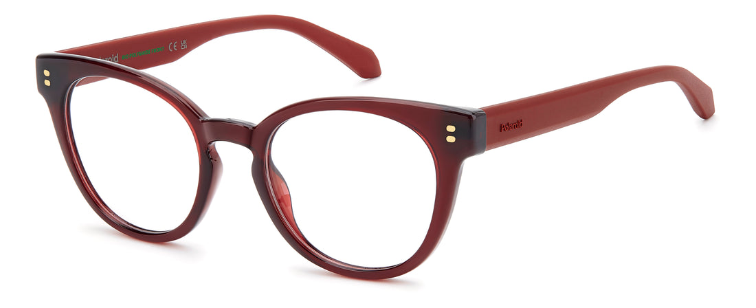 Gafas graduadas polaroid pld d592 c9a rojo cat eye femenino talla 51mm - Vista principal