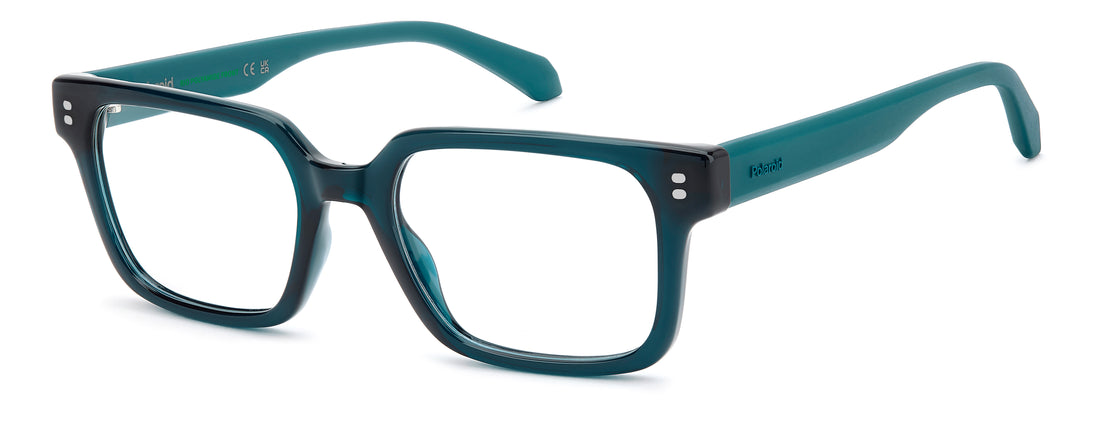 Gafas graduadas polaroid pld d593 zi9 verde rectangular masculino talla 52mm - Vista principal