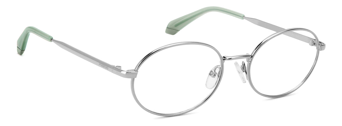 Gafas graduadas polaroid pld d594 6lb plateado oval femenino talla 54mm - Vista de detalle