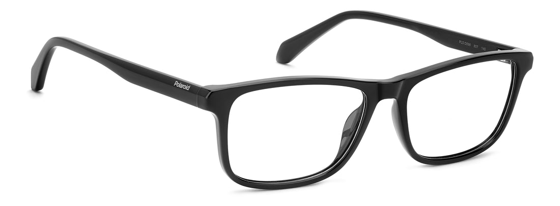 Gafas graduadas polaroid pld d598 807 negro rectangular masculino talla 55mm - Vista de detalle