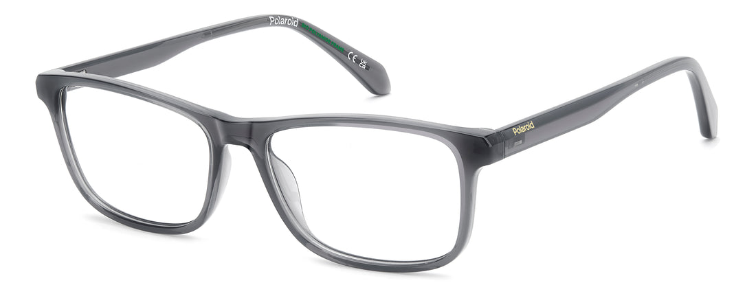 Gafas graduadas polaroid pld d598 kb7 grey rectangular masculino talla 55mm - Vista principal