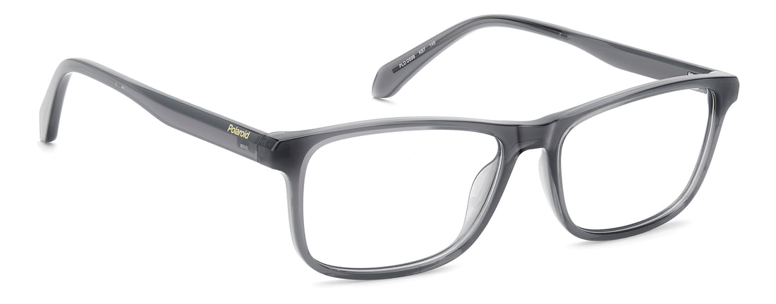 Gafas graduadas polaroid pld d598 kb7 grey rectangular masculino talla 55mm - Vista de detalle