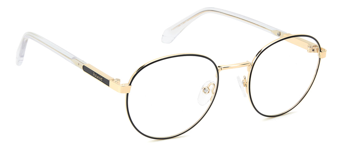Gafas graduadas polaroid pld d600 2m2 negro round masculino talla 53mm - Vista de detalle