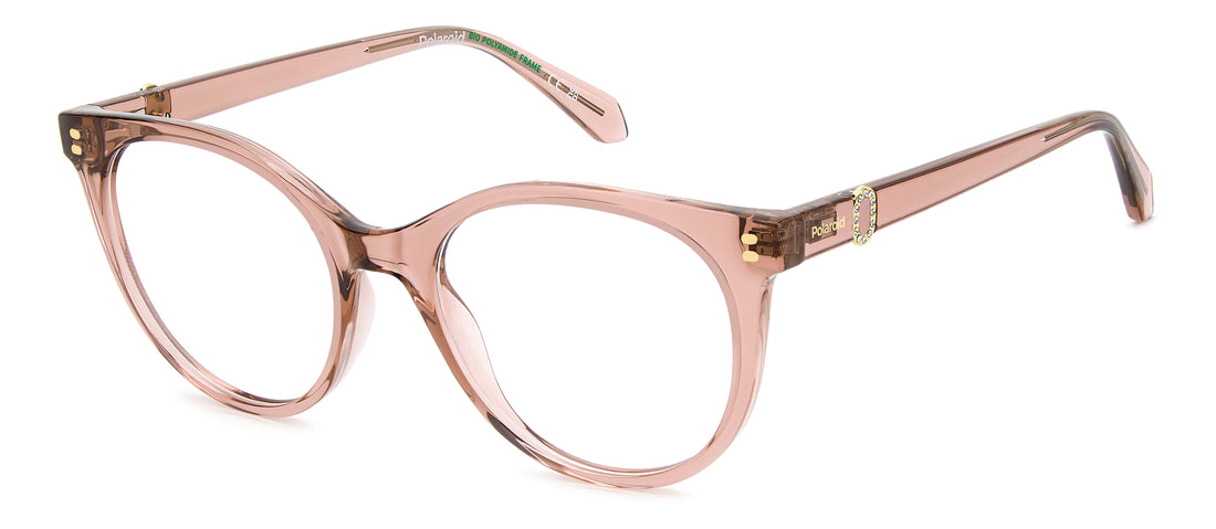 Occhiali da vista polaroid pld d601 35j rosa cat eye femenino taglia 52mm - Vista principale