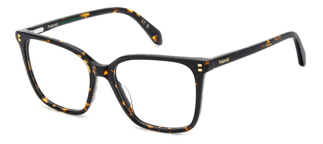 Gafas graduadas polaroid pld d606 086 havana square femenino talla 53mm - Vista principal