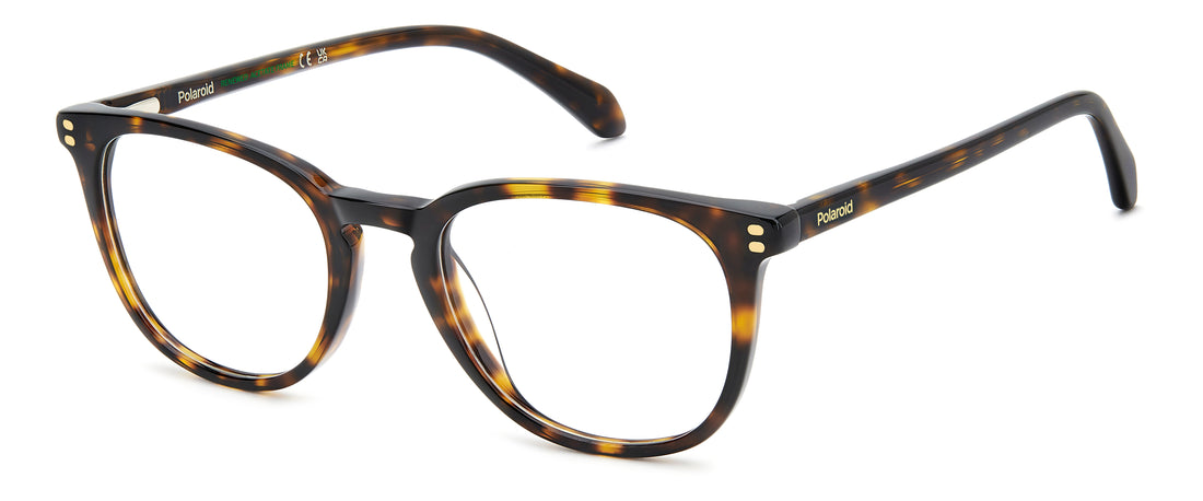 Gafas graduadas polaroid pld d609 086 havana round masculino talla 51mm - Vista principal