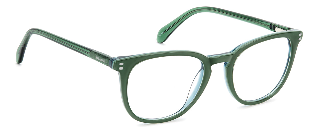 Gafas graduadas polaroid pld d609 1ed verde round masculino talla 51mm - Vista de detalle