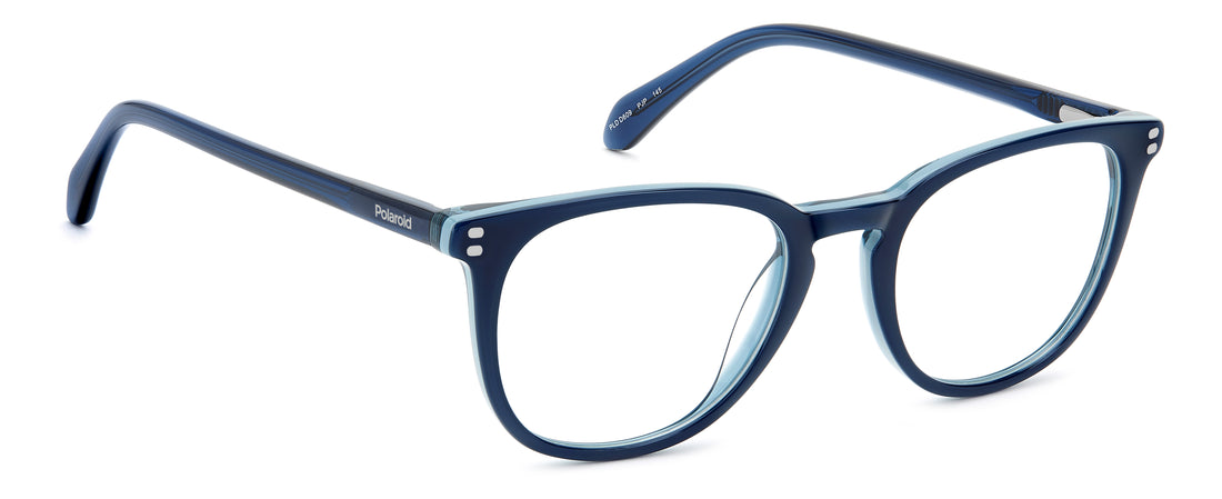 Gafas graduadas polaroid pld d609 pjp azul round masculino talla 51mm - Vista de detalle