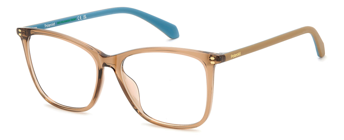 Lunettes de vue polaroid pld d614 09q marron cat eye femenino taille 55mm - Vue principale