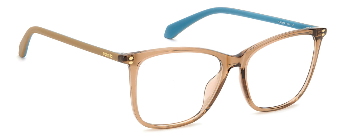 Lunettes de vue polaroid pld d614 09q marron cat eye femenino taille 55mm - Vue détaillée