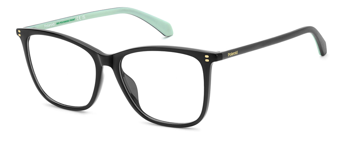 Lunettes de vue polaroid pld d614 807 negro cat eye femenino taille 55mm - Vue principale