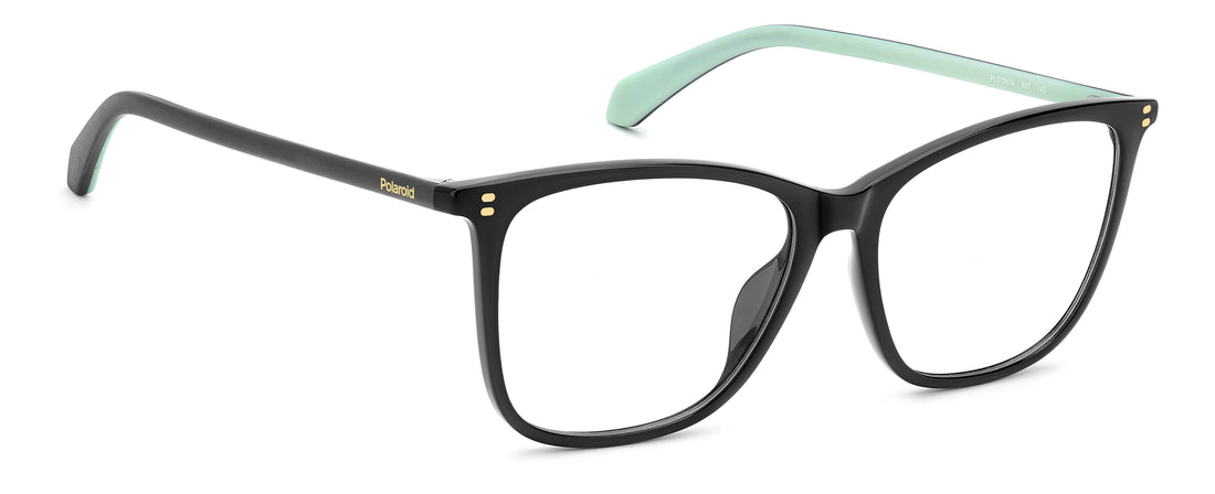 Lunettes de vue polaroid pld d614 807 negro cat eye femenino taille 55mm - Vue détaillée