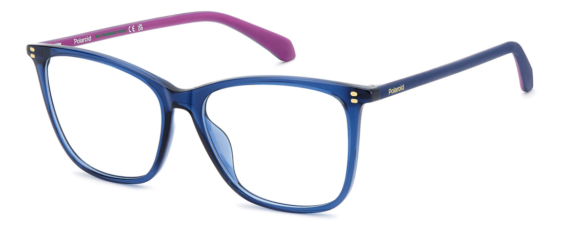 Lunettes de vue polaroid pld d614 pjp azul cat eye femenino taille 55mm - Vue principale