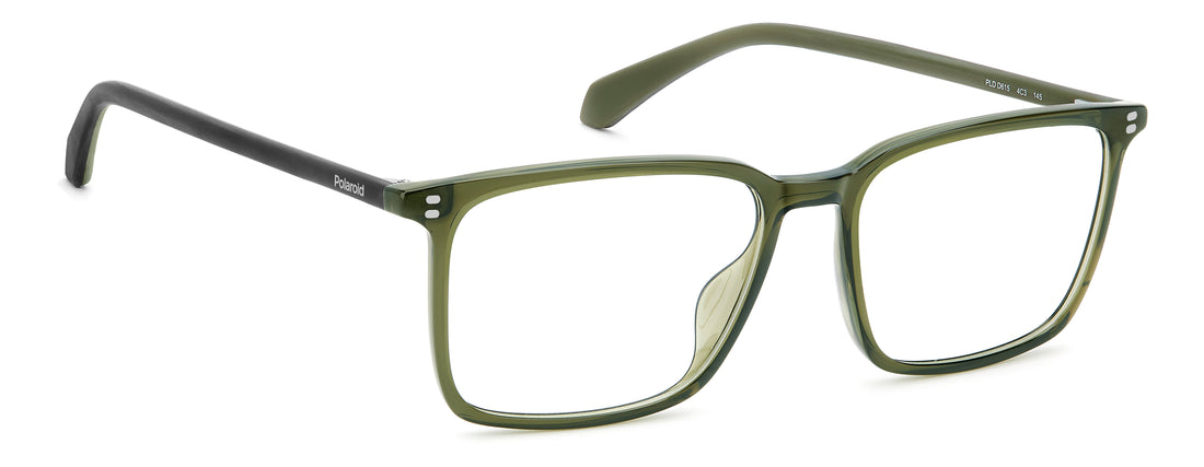 Lunettes de vue polaroid pld d615 4c3 verde rectangular masculino taille 54mm - Vue détaillée