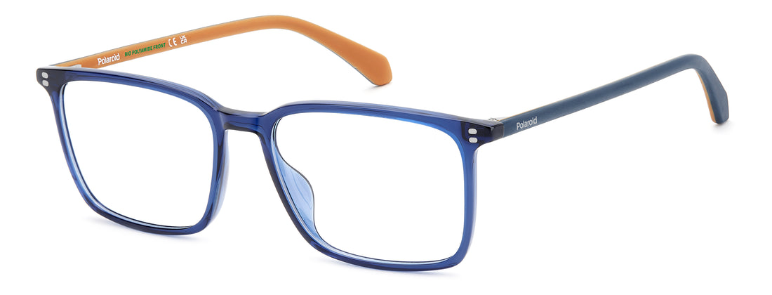 Lunettes de vue polaroid pld d615 pjp azul rectangular masculino taille 54mm - Vue principale