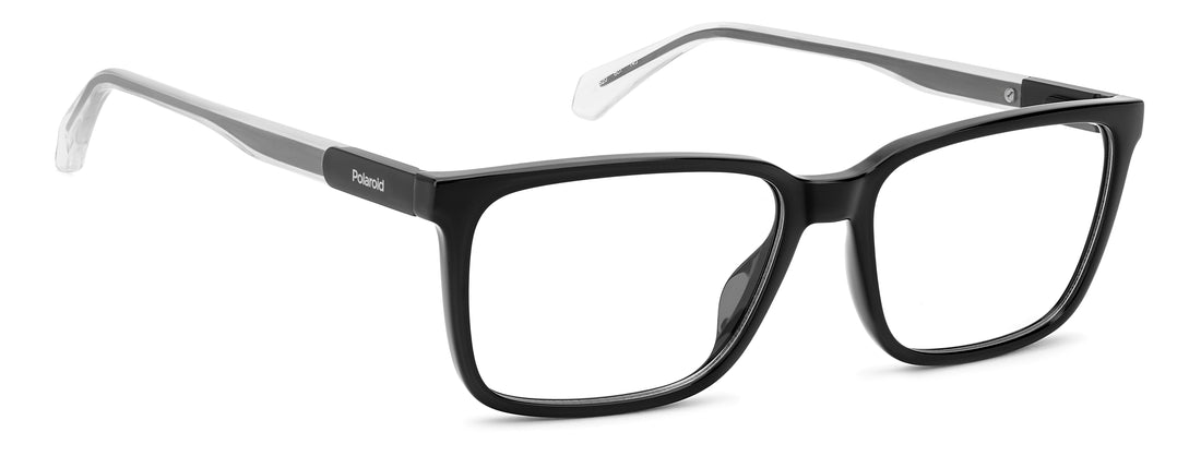 Gafas graduadas polaroid pld d620 807 negro rectangular masculino talla 56mm - Vista de detalle