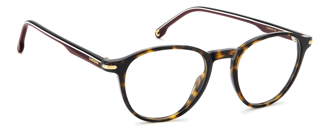 Occhiali da vista carrera 383 086 havana pantos masculino taglia 49mm - Vista dettagliata