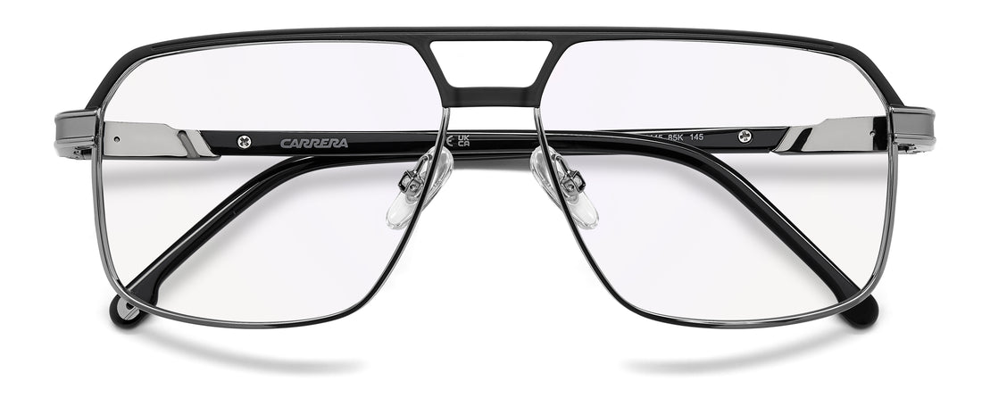 Gafas graduadas carrera 1145 85k 2y plateado square masculino talla 58mm - Vista de detalle