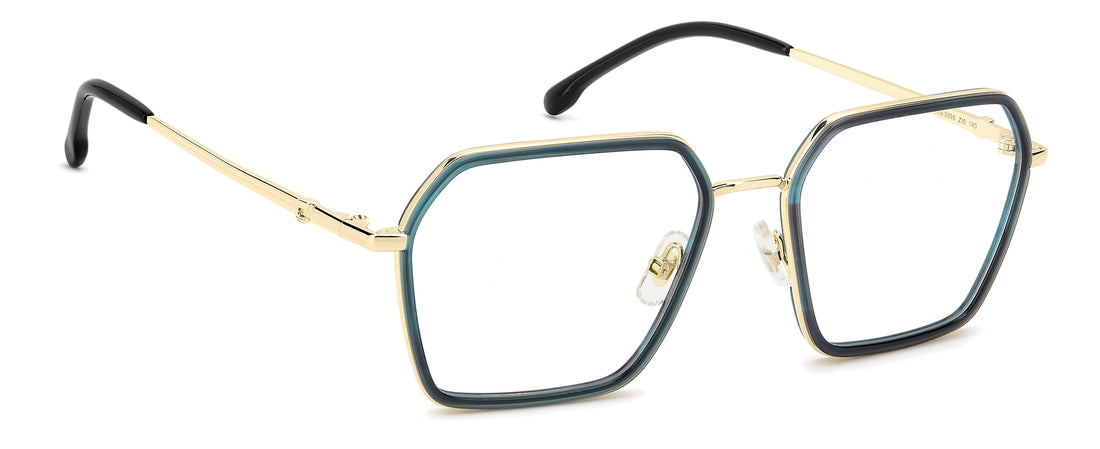 Occhiali da vista carrera 3095 zi9 verde rectangular femenino taglia 55mm - Vista dettagliata