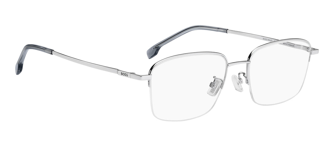 Gafas graduadas hugo boss boss 1934/f 010 plateado rectangular masculino talla 55mm - Vista de detalle