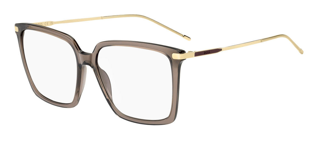 Brillen hugo boss boss 1949 09q marron rectangular femenino maat 55mm - Hoofdaanzicht