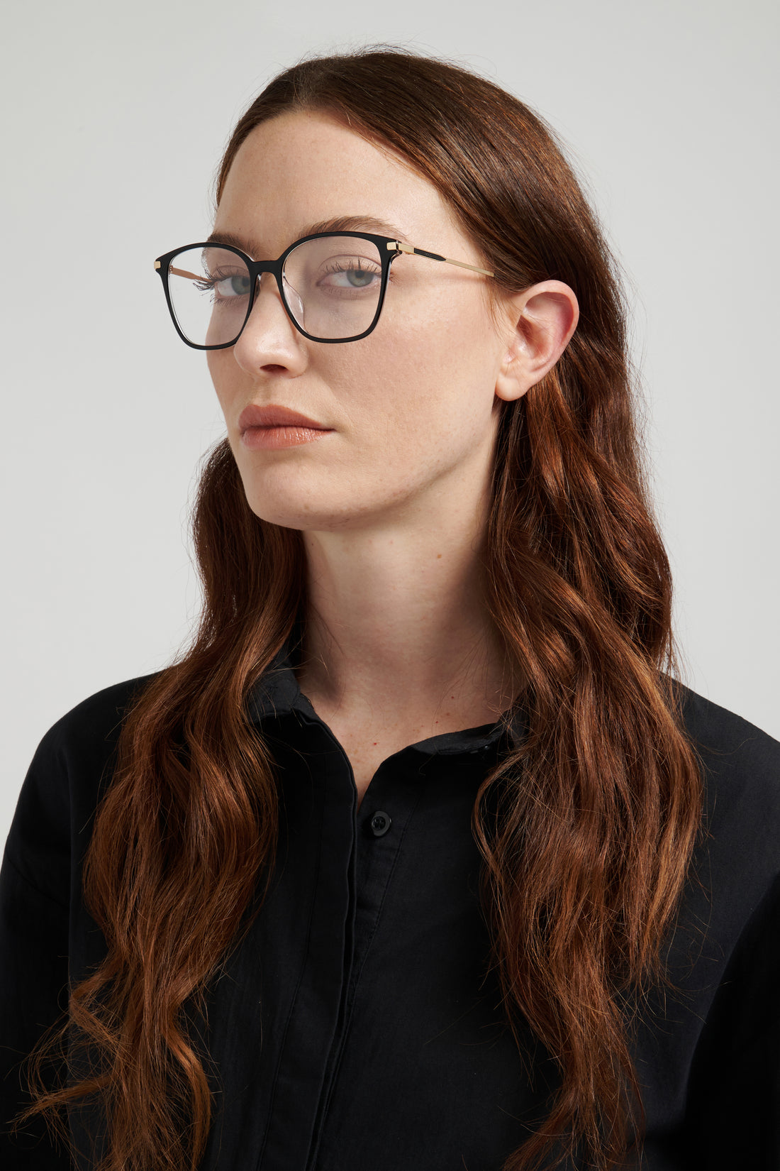 Gafas graduadas hugo boss boss 1951/g ei7 negro square femenino talla 54mm - Vista de detalle