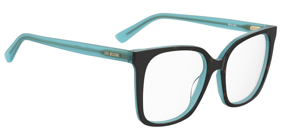 Brillen moschino love mol696 ipr havana square femenino größe 54mm - Detailansicht