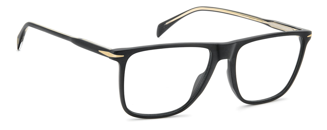 Lunettes de vue david beckham db 1249 003 negro rectangular masculino taille 56mm - Vue détaillée