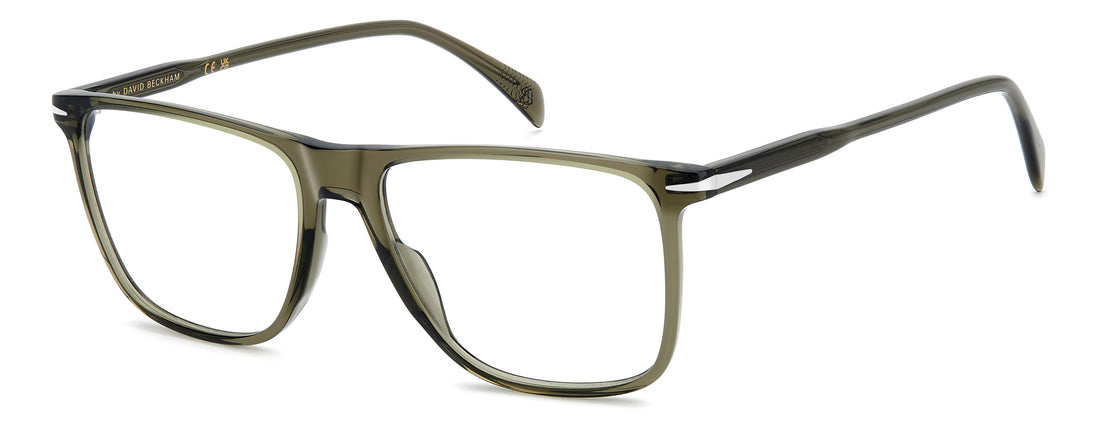 Lunettes de vue david beckham db 1249 4c3 verde rectangular masculino taille 56mm - Vue principale