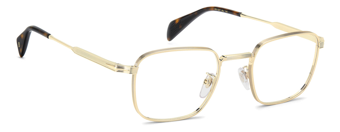 Lunettes de vue david beckham db 1247 06j dorado rectangular masculino taille 51mm - Vue détaillée