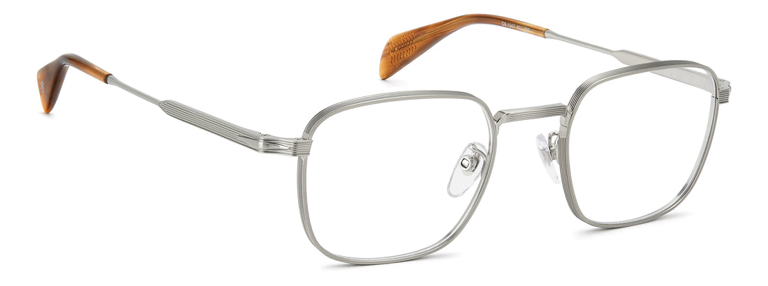 Lunettes de vue david beckham db 1247 9ci plateado rectangular masculino taille 51mm - Vue détaillée