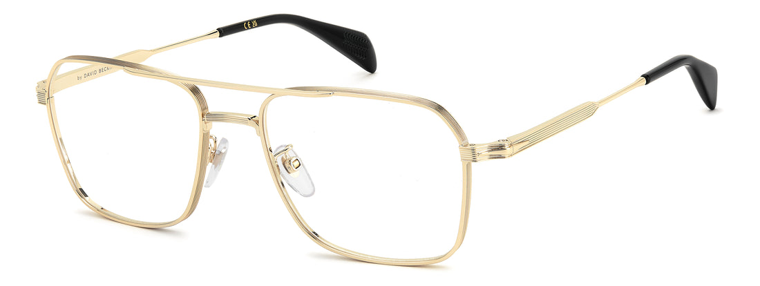 Lunettes de vue david beckham db 1248 j5g dorado rectangular masculino taille 55mm - Vue principale