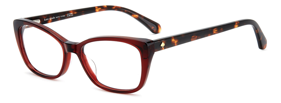 Gafas graduadas kate spade ks kassia 2 lhf burdeos rectangular femenino talla 52mm - Vista principal