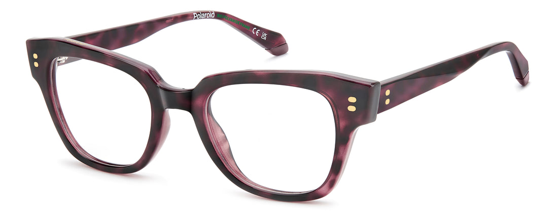 Lunettes de vue polaroid pld d623 ay0 havana cat eye femenino taille 48mm - Vue principale