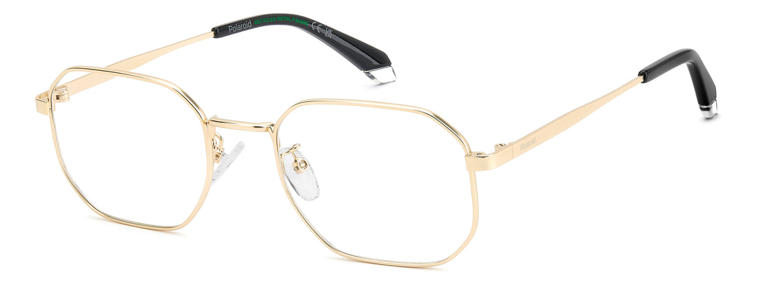 Lunettes de vue polaroid pld d631/g aoz dorado rectangular masculino taille 52mm - Vue principale