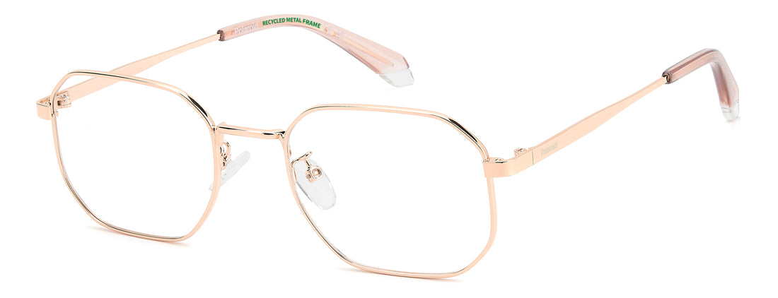 Lunettes de vue polaroid pld d631/g ddb dorado rectangular masculino taille 52mm - Vue principale