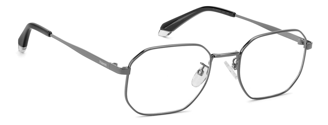 Lunettes de vue polaroid pld d631/g kj1 plateado rectangular masculino taille 52mm - Vue détaillée