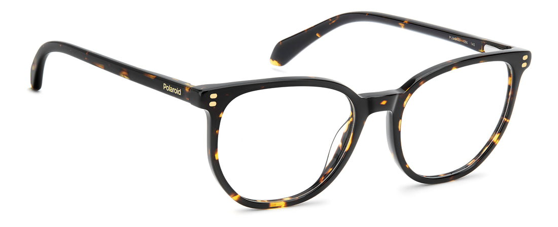 Lunettes de vue polaroid pld d633 086 havana cat eye femenino taille 52mm - Vue détaillée