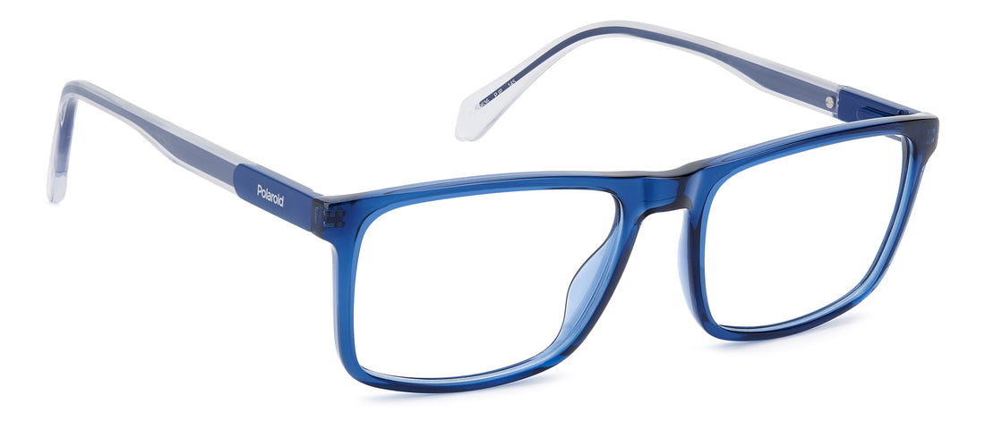 Brillen polaroid pld d636 pjp azul rectangular masculino größe 55mm - Detailansicht