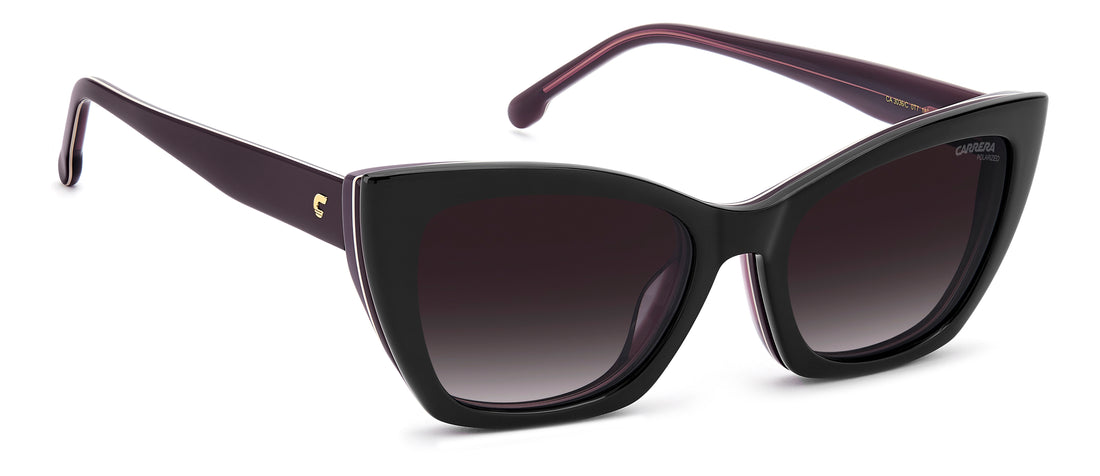 Lunettes de soleil carrera ca 3036/c 0t7 wj morado rectangular femenino taille 53mm - Vue détaillée