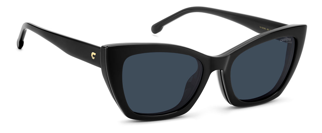 Lunettes de soleil carrera ca 3036/c 807 c3 negro rectangular femenino taille 53mm - Vue détaillée