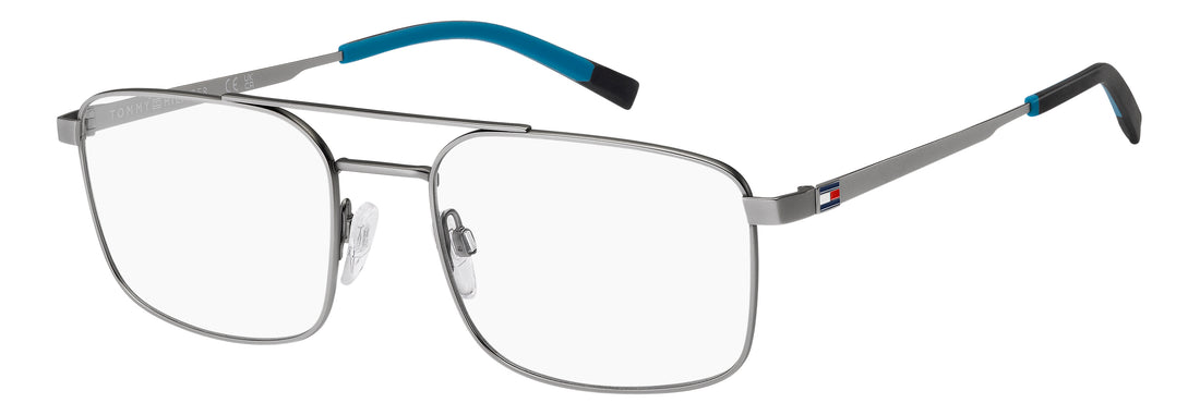 Lunettes de vue tommy hilfiger th 2386 r81 plateado rectangular masculino taille 56mm - Vue principale