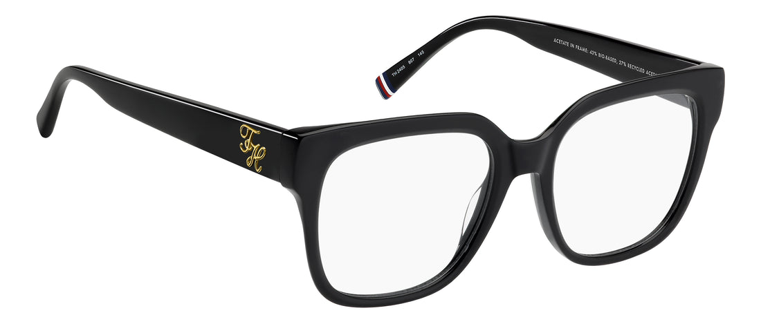 Brillen tommy hilfiger th 2405 807 negro square femenino größe 52mm - Detailansicht